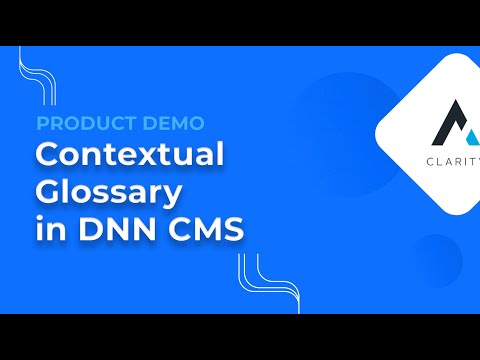 Using DNN Contextual Glossary and ToolTips on Your DotNetNuke Website