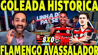 FLAMENGO 8 X 0 VITÓRIA! GOLEADA HISTÓRIA DO FLAMENGO! MENGÃO PASSOU O CARRO ATROPELOU!