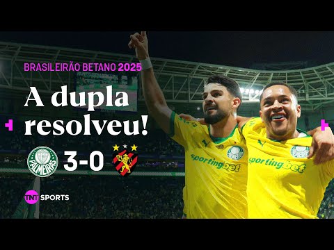 FLACO LÓPEZ FAZ 2 COM ASSISTÊNCIAS DE VITOR ROQUE E VERDÃO PASSEIA | PALMEIRAS 3X0 SPORT