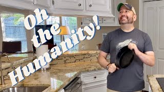 I Put My Cast Iron in the Dishwasher! Now What?? | How to clean, re-season, and restore cast iron