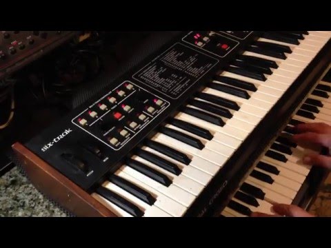 Sequential Circuits Six Trak Analog Synthesizer Keyboard Demonstration/Tutorial