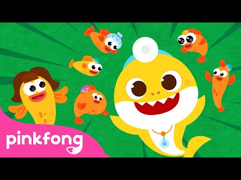 Five Little Fish Jumping on the Kelp | Help Dr. Baby Shark | Sing Along Baby Shark | Pinkfong Songs
