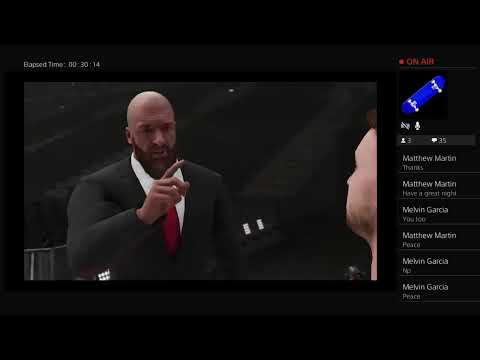 Wwe 2k19 my Career mode! Live stream road to 400 subs!!!!