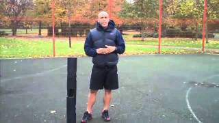 Marvin Burton Demonstrates ViPR Hopscotch Exercise