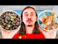 Je teste des recettes étranges de Chine (glaçons grillés, pierres, etc)