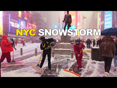 EXTREME Cold in New York City ❄️ Walking Through Ice Blizzard in Manhattan 2026