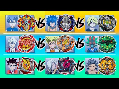 ANIME VS REAL LIFE: 9-Way Battle Battleship Cruise - Beyblade Burst Super Z/Turbo