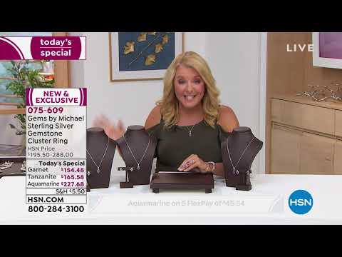 Gems by Michael Sterling Silver Tanzanite Cluster Ring