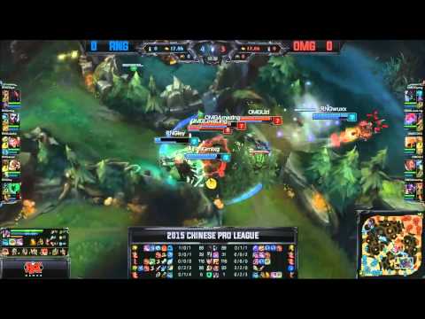 RNG (mlxg Ekko) VS OMG (Loveling Evelynn) Game 1 Highlights - 2015 LPL Summer W7D3