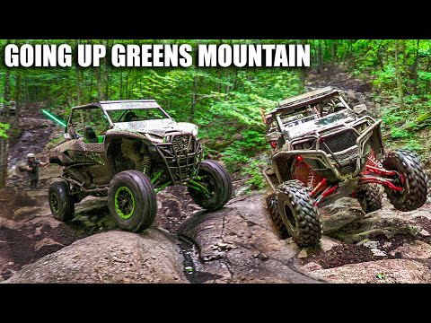 Going Up Greens Mountain ORV Trail - SXS/UTV Rock Crawling - RZR Turbo, KRX 1000, Commander 800