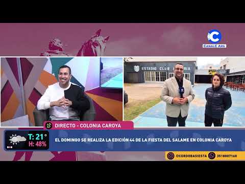 44º Fiesta del Salame en Colonia Caroya | Nahir Arbach, Vicepresidente Club Juventud Agraria Colón