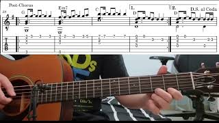 温柔 - 五月天 (Wen Rou - Mayday) 指彈吉他谱 - Easy Fingerstyle Guitar Playthrough Tutorial Lesson With Tabs