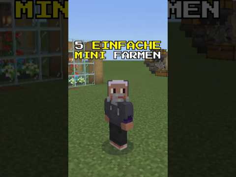 5 EINFACHE MINI FARMEN FÜR ANFÄNGER! MINECRAFT BEDROCK #minecraft