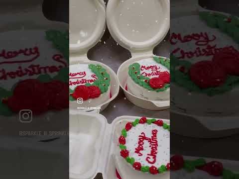 Christmas Bento cake | Cupcakes #birthday #beautiful