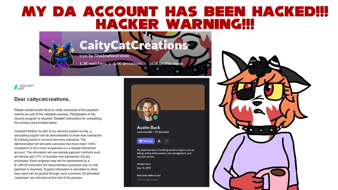 BEWARE DeviantART Scammer/Hacker