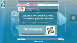 The Sims Freeplay - Back To The Wall ‘Add New Flooring’
