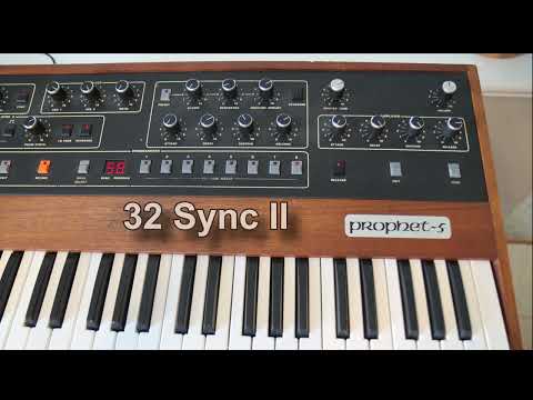 Sequential Circuits Prophet-5 rev.2 - the 38 classic factory patches