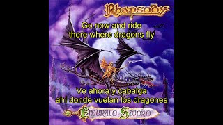 Rhapsody - Where Dragons Fly (Lyrics &amp; Sub. Español)