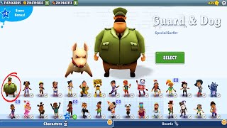 Subway Surfers - Guard and Dog Unlocked Update Mod - All Characters Unlocked and All Boards Gameplay