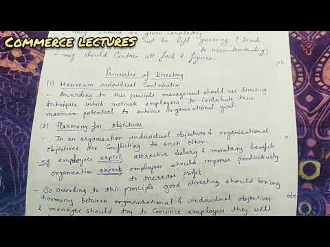 Directing meaning features and importance class 12 business studies