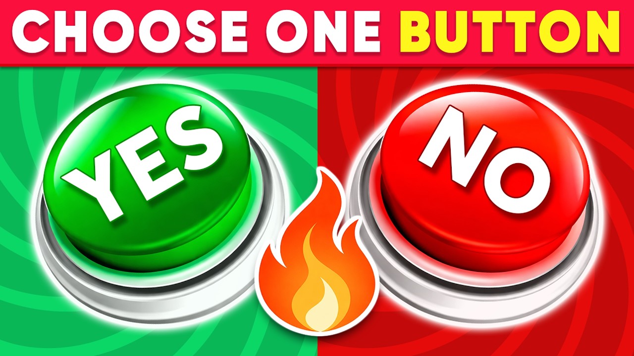 Choose One BUTTON...! 😱🤔 YES or NO Challenge 🟢🔴