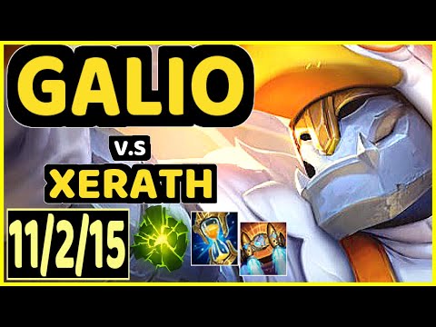 GALIO vs XERATH - 11/2/15 KDA MID GAMEPLAY - EUW Ranked MASTER