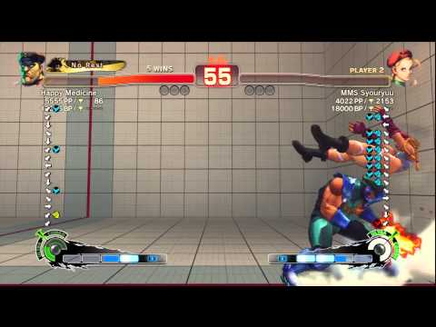 Happy Medicine (M.Bison) vs. MMS Syouruu (Cammy) SSF4:AE 2012 XBL Match