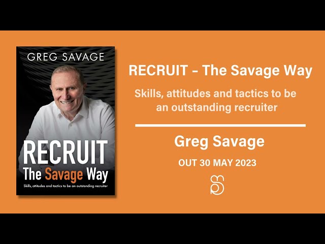 Vídeo relacionado con RECRUIT - The Savage Way: Skills, attitudes and tactics to be an outstanding recruiter
