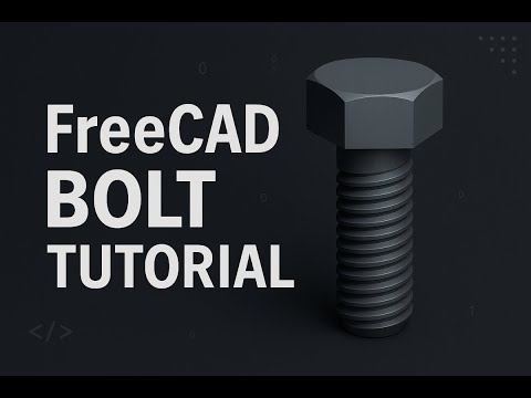 How to Make a Bolt in FreeCAD | Step-by-Step Beginner Tutorial