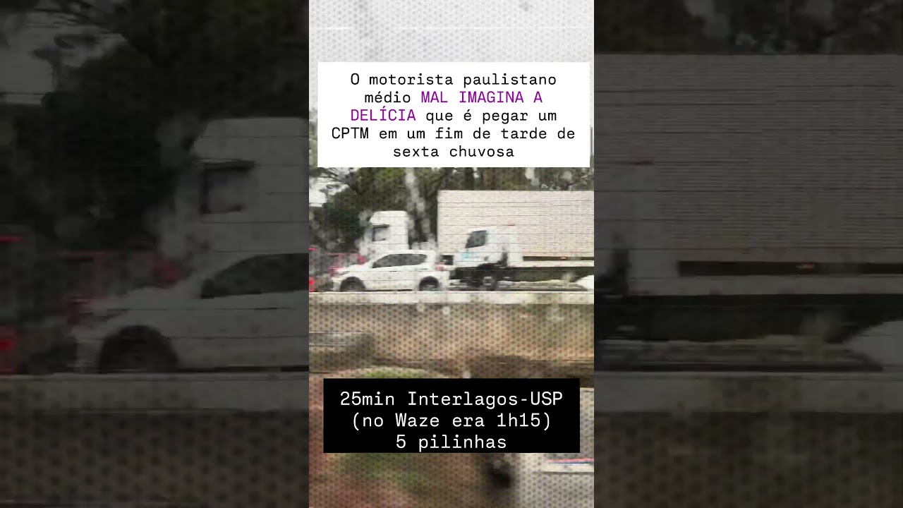TREM: vencendo o carro dentro das grandes cidades há 100 anos (mas tenta explicar pra um paulistano)