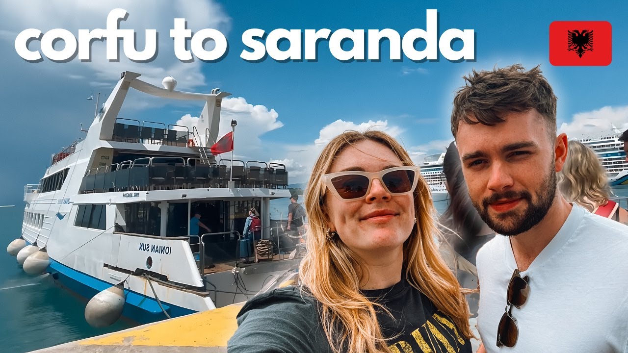 CORFU TO ALBANIA - where to stay in Saranda☀️🏨 (Albania travel vlog)