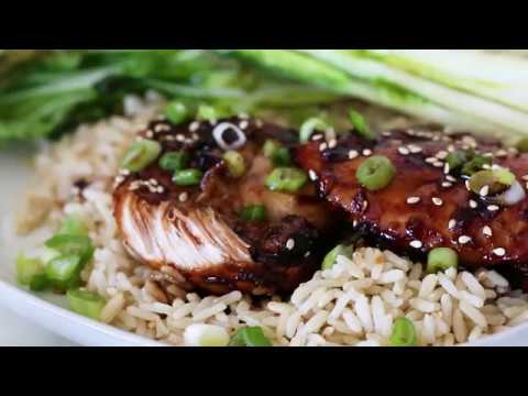 Air Fryer Asian-Glazed Boneless Chicken Thighs