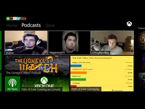Path of Exile The Lioneye's Watch Podcast #20 - Feat Zizaran!  Xbox One Announcement!