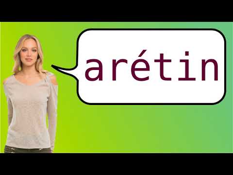 How to say 'Aretino' in French?