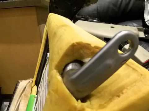 Front seat back rest disassembly for cleaning