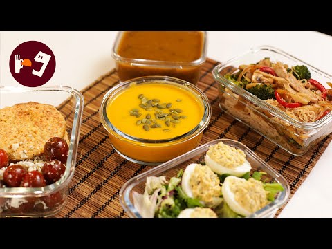 MENU SEMANAL SANO y LIGERO | Rápido y fácil de hacer | Para casa o para llevar al trabajo