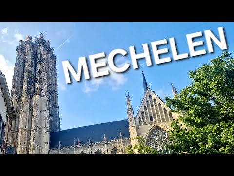 Mechelen city, Belgium 🇧🇪 Walking Tour - جولة في مدينة ميخلن