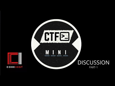 Minictf 2021 Discussion | CodeIIEST | Part-1