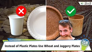 Instead of Plastic Plates Use Wheat and Jaggery Plates