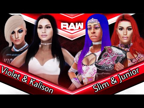 IGWC RAW| Violet & Kalison vs Slim & Junior