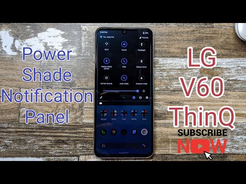 Power Shade Notification Panel & Quick Settings | LG V60 ThinQ