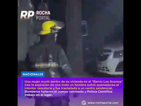 Muere una mujer y otra sufre quemaduras al intentar rescatarla en Barrio Los Aromos.