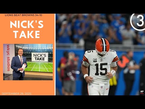 NICK'S TAKE: Cleveland Browns' survival skills being tested after 34-10 loss to Detroit Lions