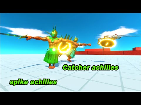 Catcher and spike achilles vs strong units ARBS animal revolt battle simulator