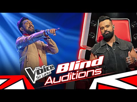 Chamod Rukshan | Wehi Pabalu Seli (වැහි පබළු සැලී) | Blind Auditions | The Voice Sri Lanka
