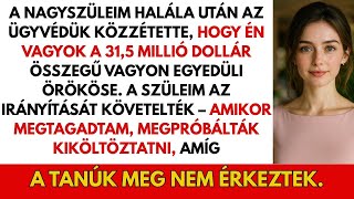 „A nagyszüleim halála után 31,5 millió dollárt örököltem, de a szüleim igényt tartottak rá.”