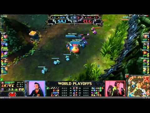 League of Legends Season 2 World Championship Playoffs SAJ vs CLG.EU