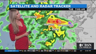 Storm Watch: Heavy Rain In Santa Barbara Heads Towards Southern California