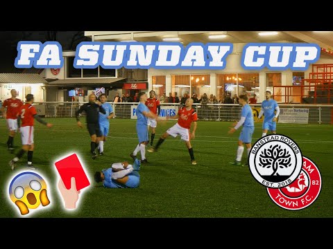 FA SUNDAY CUP 🏆 | 4 GOALS & 4 RED CARDS 😳 | BANSTEAD ROVERS VS CHATHAM TOWN FC | SUNDAY LEAGUE