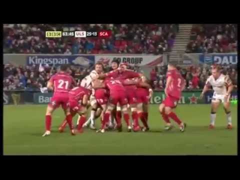 Roger Wilson punches John Barclay in the face (Irish TMO ensures the ref doesn't see it)